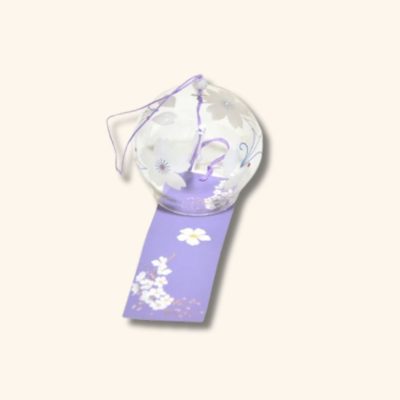 Carillon à vent japonais Sakura blanc